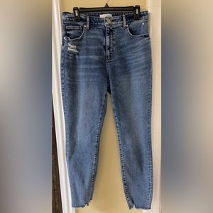 Loft Curvy High Waist Skinny Ankle